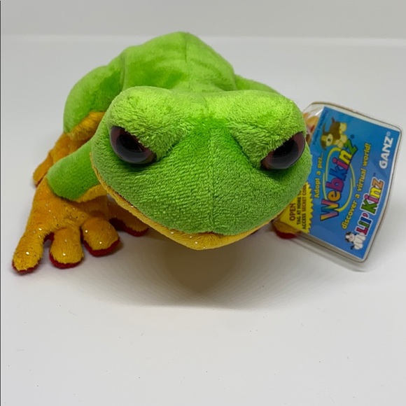 NEW Webkinz Ganz Lil Kinz plush Tree Frog - Picture 1 of 5